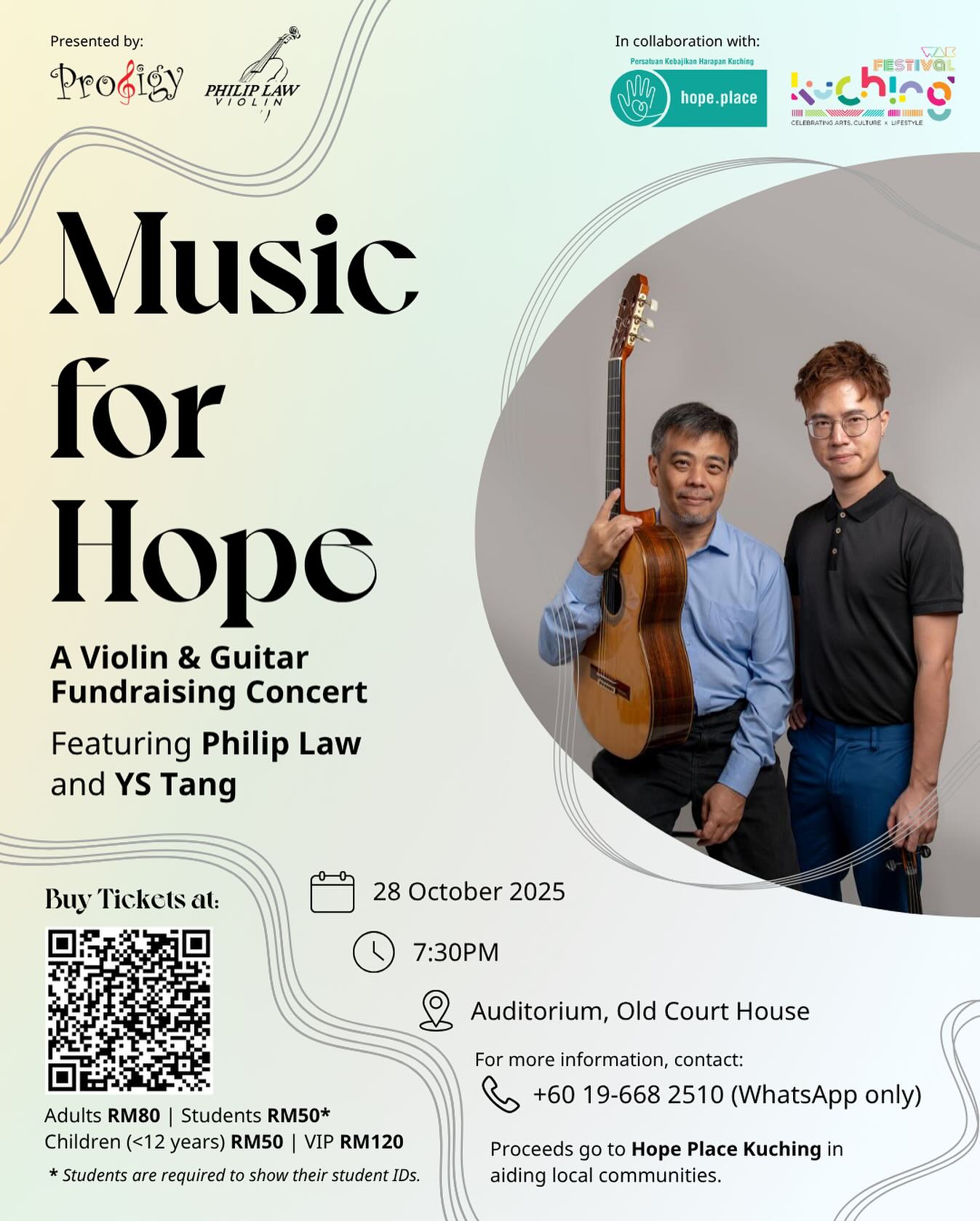 classical guitar and violin tour Kuching stop