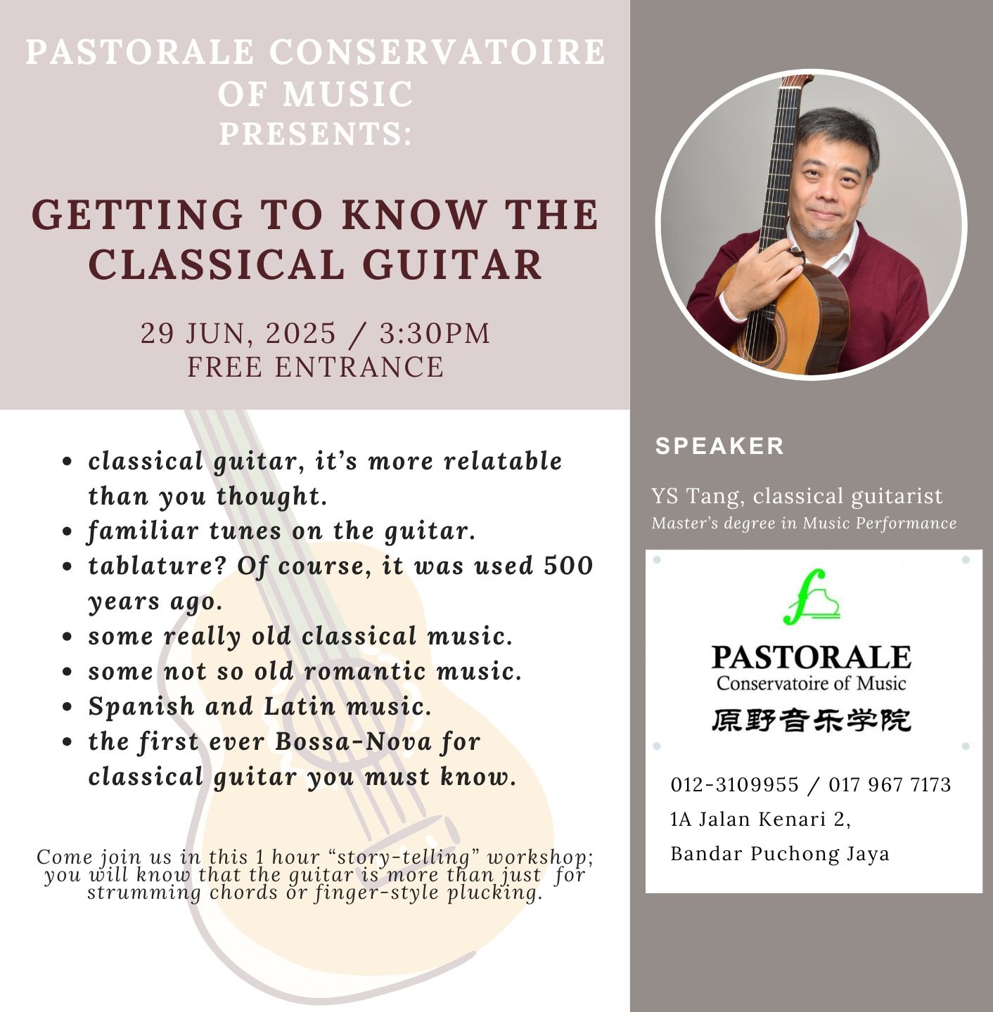 classical guitar education talk